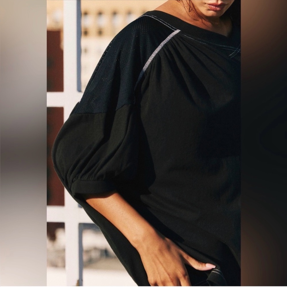 New FP Movement by Free People Field Tee ~ Black - Picture 3 of 13